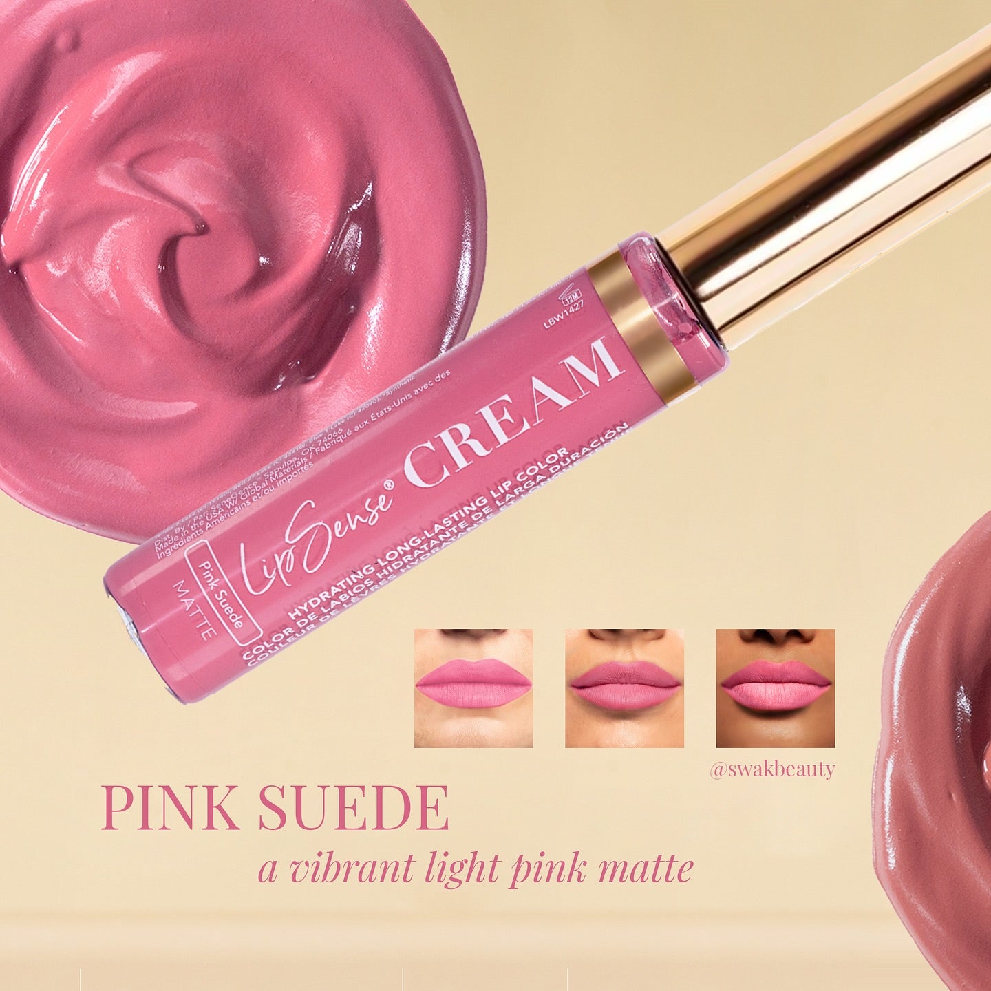 PINK SUEDE LIPSENSE CREAM (FORMERLY HYDRAMATTE) - LipSense