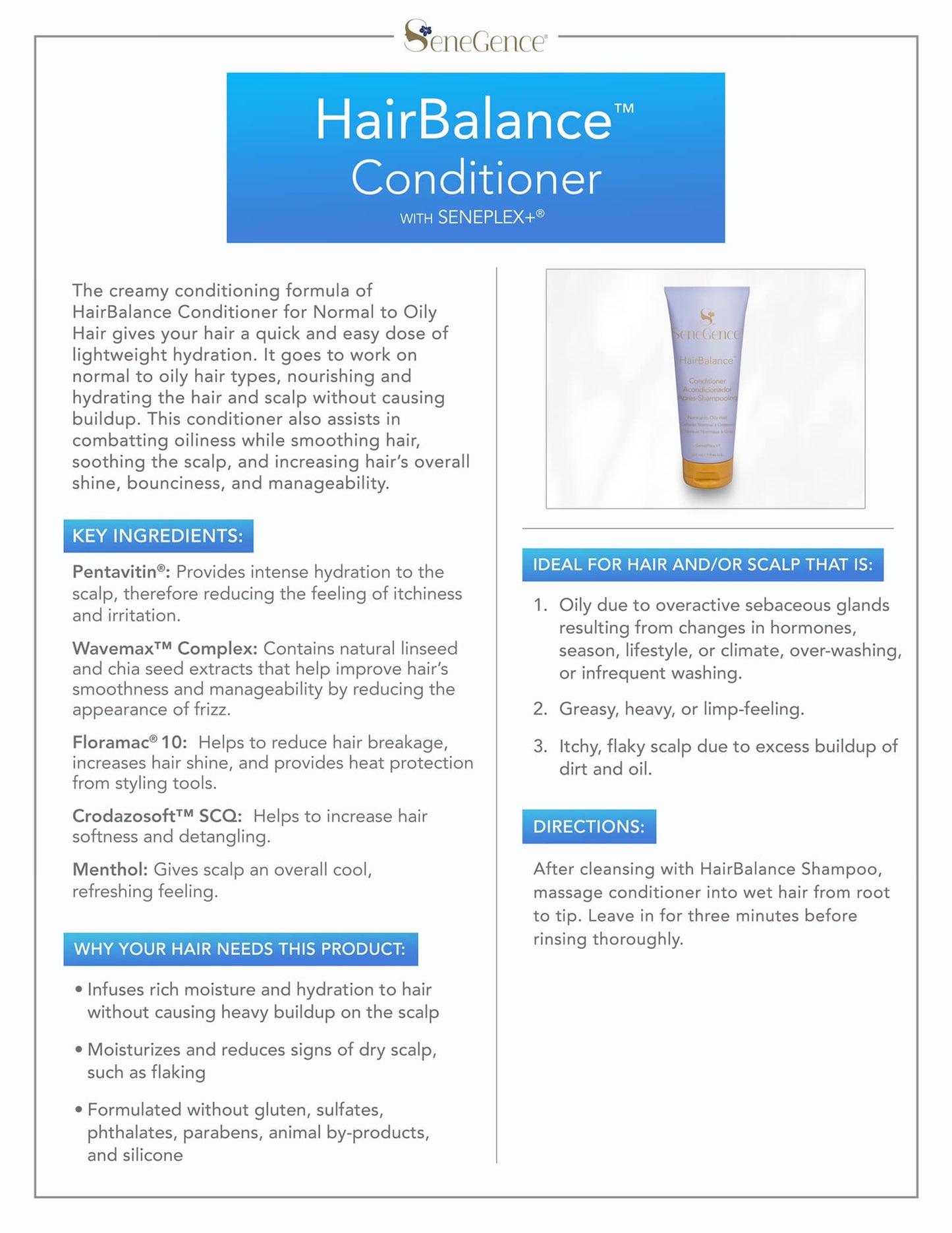 CONDITIONER HAIRBALANCE - SeneGence
