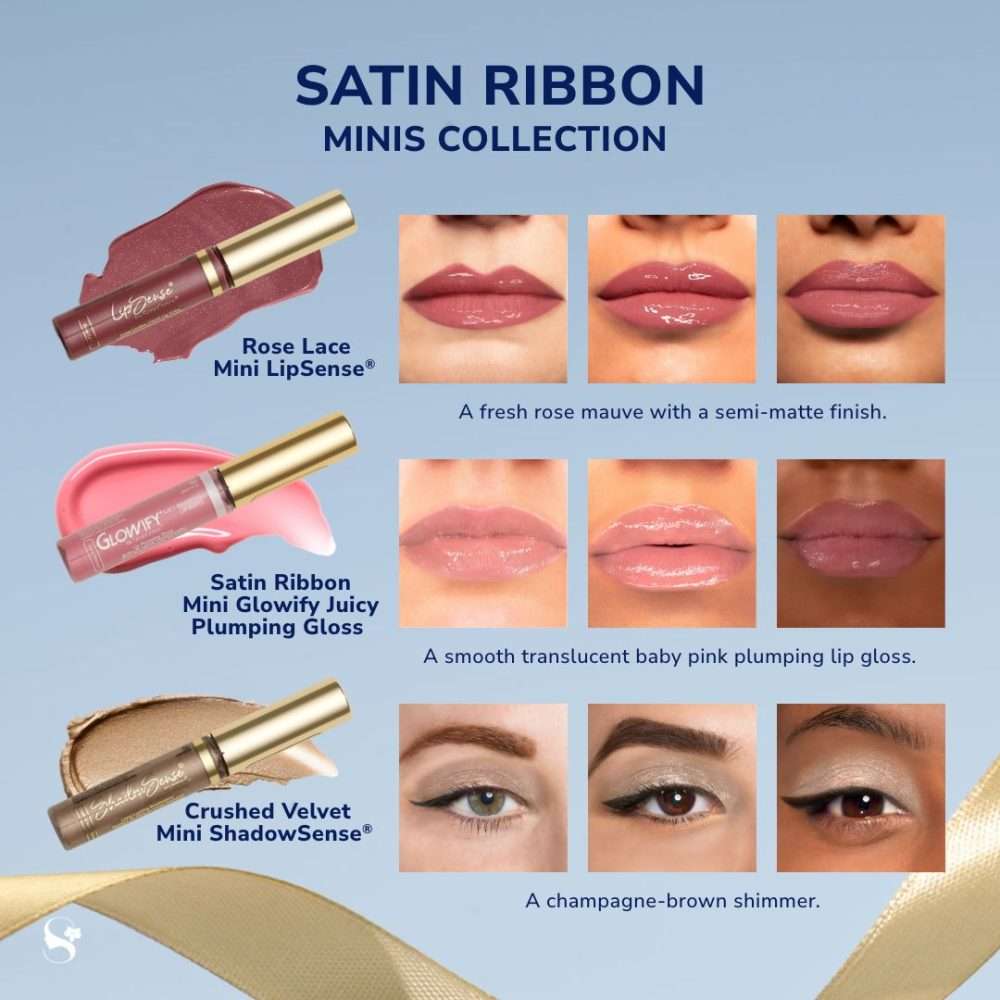 SATIN RIBBON MINI COLLECTION (2024) - LipSense/ShadowSense
