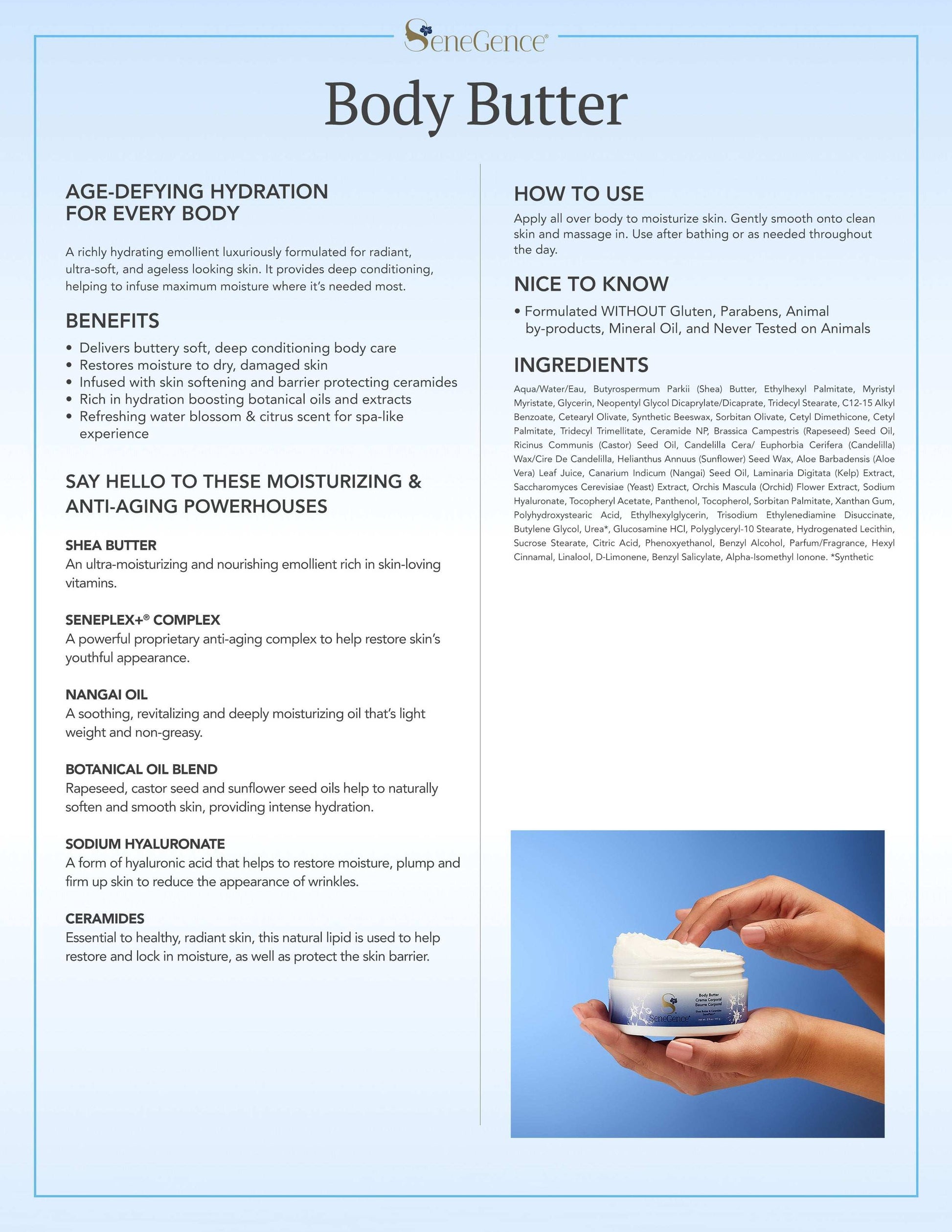 SHEA BUTTER BODY CREAM - SeneGence