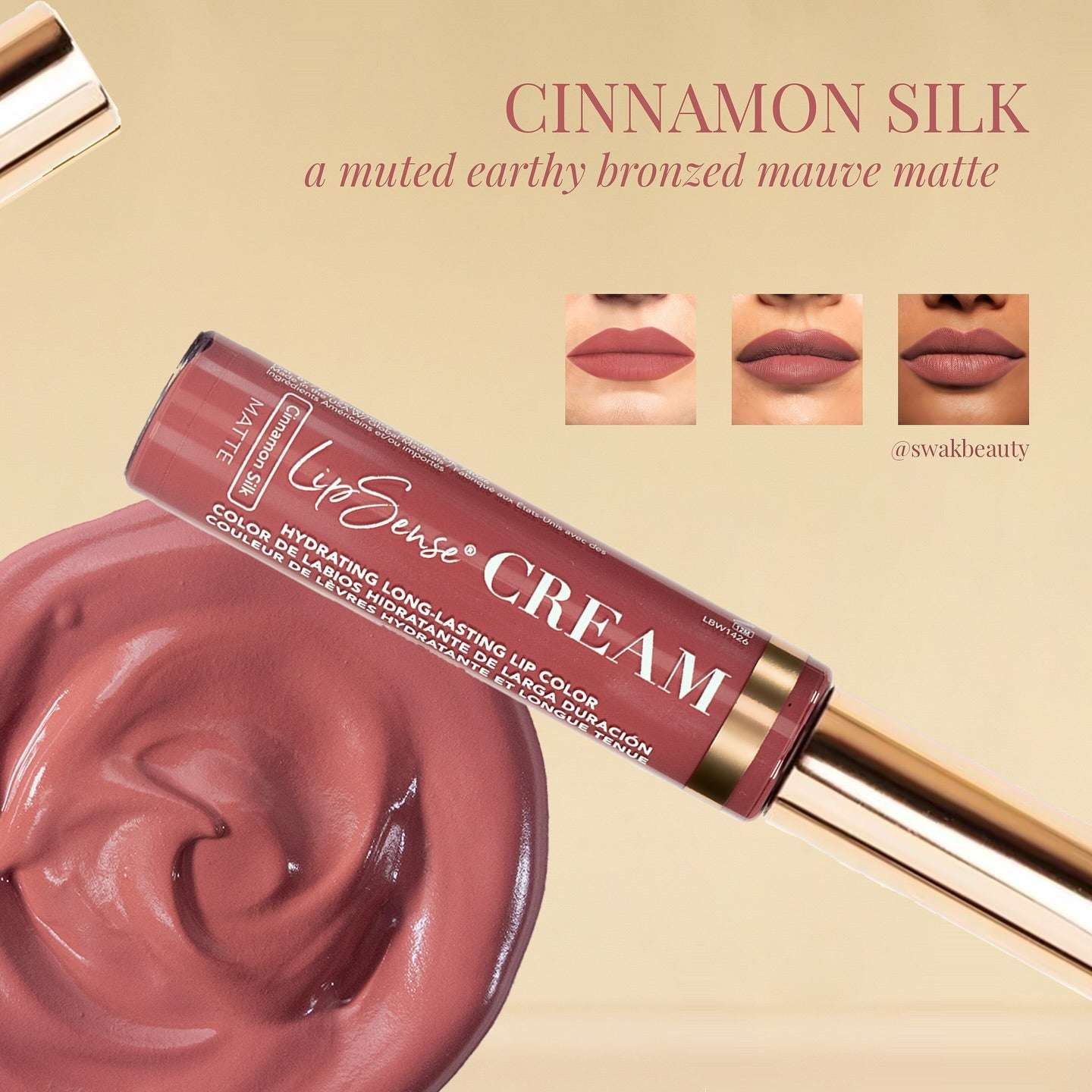 CINNAMON SILK LIPSENSE CREAM (FORMERLY HYDRAMATTE)  - LipSense